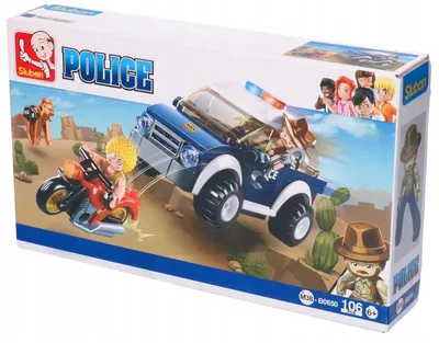 Obrázek produktu pro Sluban 7050 Policejní auto stavebnice 106 dílků