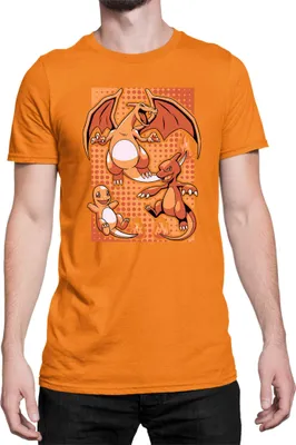 Immagine prodotto di Maglietta da uomo Japan Manga Anime Comics Pokemon 020, Man XL , Orange