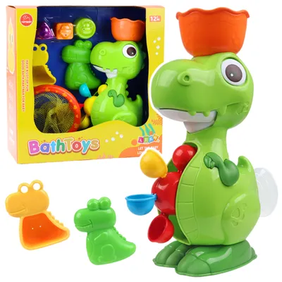Obrázek produktu pro Sada hraček do vany Dinosaurus s mlýnkem Příslušenství 8ks
