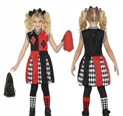 Image de Fiestas Guirca Costume Cheerleader Arlekin Fille 125-135