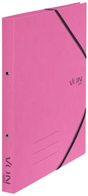 Image de Cahier à anneaux A4, en carton, avec 2 anneaux et fermeture élastique, dos de 25 mm