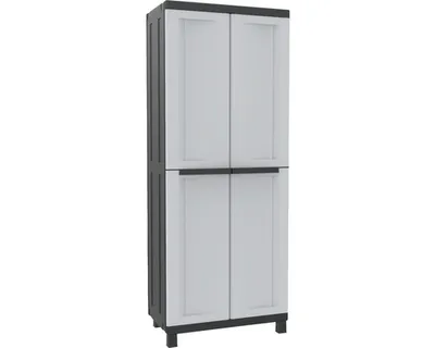 Obrázok produktu pre Terry Store-Age Twist Black 3680, Úložná skrinka, Podlahový, Vitrína, 3 police/políc, 2 dvere/dverí, Čierna, Šedá