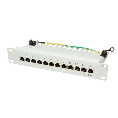 Immagine prodotto di LogiLink 25,40cm (10") Patch Panel Kat.6, Klasse E, geschirmt, 1 HE (NP0041)