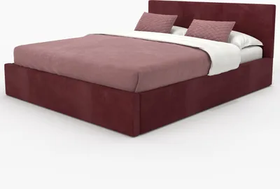 Produktbild von Muralo POLSTERBETT für Schlafzimmer Polsterbett mit Bettkasten Bett mit Polsterkopfteil Doppelbett 140x200 Bett mit Stauraum Weinrot