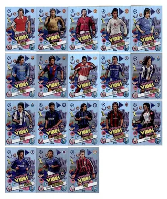 Produktbild von Match Attax Champions League 2024/25 - Trading Cards - Alle 18 Vintage Vibes Legends Karten
