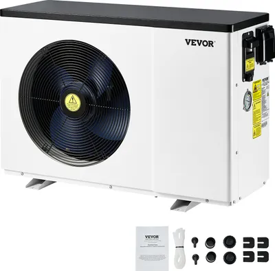 Produktbild von VEVOR elektrische Schwimmbad-Wärmepumpe, 2,51-11,38 kW Heizleistung, energiesparende Frequenzumwandlung, zum Heizen und Kühlen von Schwimmbad-Warmwasserbereitern