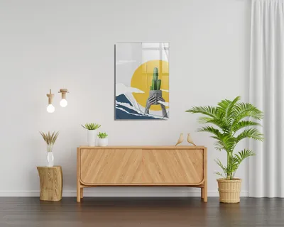 Produktbild von Wallity, UV-515 - 50 x 70, Dekorative Malerei aus gehärtetem Glas, Mehrfarbig, 100 % gehärtetes Glas, 50 x 70 cm
