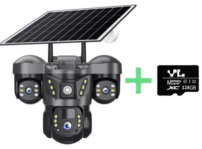 Obrázek produktu pro Venkovní PTZ kamera, solární napájení, vysoké rozlišení, 4G kamera. Přidat kartu 128G