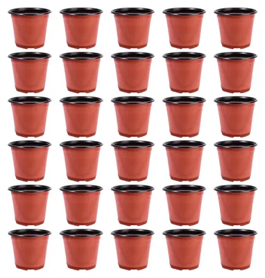 Immagine prodotto di Vasi in plastica, 15 cm - Vasi rotondi per piantine