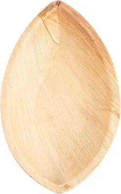 Image de Barquette en feuille de palmier kayak 21 x 11 x 4 cm 25 pièces.
