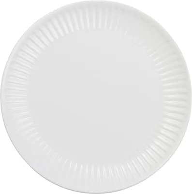 Produktbild von IB Laursen Essteller mit Rillen Mynte PURE WHITE Weiss Teller 28 cm Geschirr