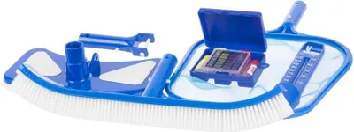 Produktbild von Pool-Pflegeset Strend Pro Pool, 5-teiliges Starterset, Bürste, Tester, Saugbürste, Thermometer
