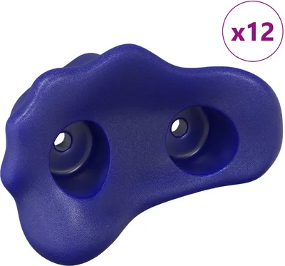 Zdjęcie produktu dla Chwyt do wspinaczki 12 pcs Niebieski 100 x 67 x 43 mm PP