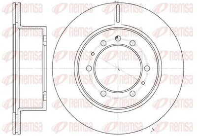 Produktbild von 2x REMSA Bremsscheibe 6926.10 hinten für NISSAN Patrol GR IV SUV (Y60 GR) 80mm