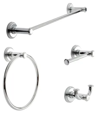 Produktbild von Badaccessoire-Set komplett Edelstahl verchromt
