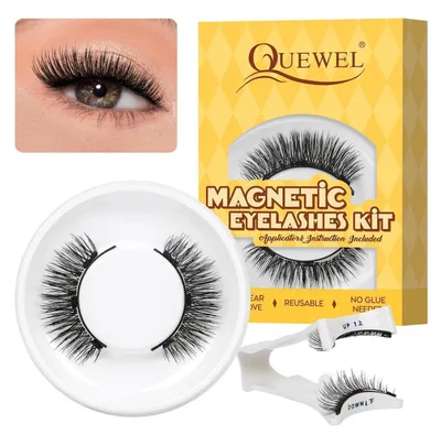 Produktbild von Magnetische Wimpern mit Applikator, 1 Paar, wiederverwendbar, ohne Kleber