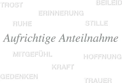 Produktbild von Trauer – Beileid - Kondolenzkarte im Format 11,5 x 17 cm mit
