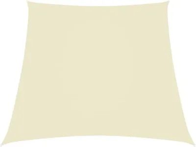 Obrázok produktu pre Ochrana bazénu – trojuholníková slnečná plachta – 2/4 x 3 m – nepremokavá tkanina Oxford – ochrana proti UV žiareniu – krémová