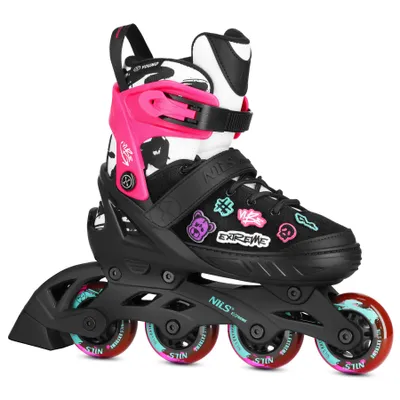 Immagine prodotto di Pattini in linea NILS EXTREME NA2053A VIBE rosa ABEC-5 Taglie 37-40