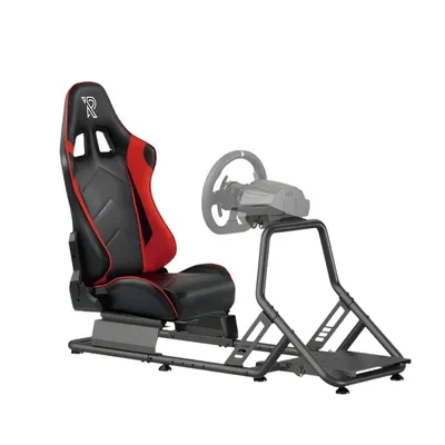 Produktbild von Ranqer Racing Simulator Stuhl Rennstuhl mit Stahlrahmen Racing Cockpit / Rennsimulations-Stühle Rückenlehne / Rennsimulator - verstellbar für Anfänger und Profis Metallrahmen E-Racer