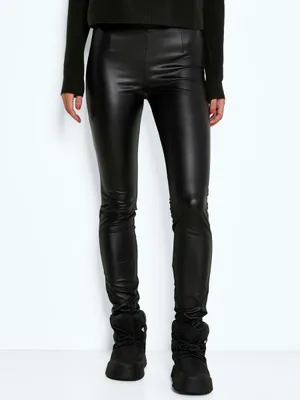Productafbeelding van Kunstleren leggings met hoge taille, NMALOHA | Maat S