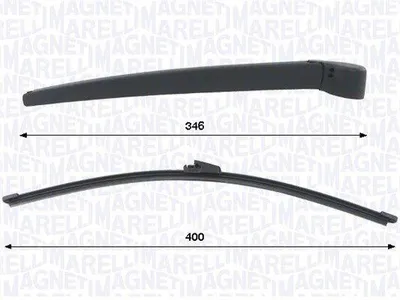 Produktbild von MAGNETI MARELLI 000723180475 Wischarm-Satz Hinten 400mm für SKODA OCTAVIA (1Z3)