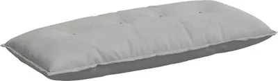 Produktbild von vidaXL Rücken Kissen Hellgrau 120 x 50 cm Mikrofaserstoff
