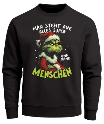 Produktbild von Sweatshirt Herren Weihnachtspullover Spruch Weihnachtsmuffel Aufdruck Weihnachtsoutfit Männer Moonworks®