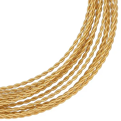 Runder Messing-Basteldraht, 3 m, 1,2 mm, gold