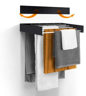 Produktbild von Wäscheständer Wäschetrockner - Wandmontage - Ausziehbar - 70 cm - Grau