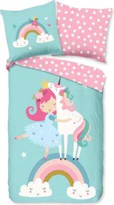 Productafbeelding van Good Morning Kinderdekbedovertrek "Heaven" - Multi - (135x200 cm) - 100% Katoen