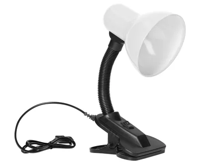 Zdjęcie produktu dla Lampa biurkowa VIRONE LATSA DL-3/W, E27, 40 W, IP20, elastyczne ramię z