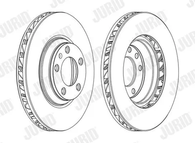 Produktbild von JURID Bremsscheibe für VW Touareg (7LA, 7L6, 7L7) 350mm 562360JC-1