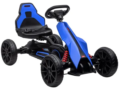 Productafbeelding van Go-Kart Trapkart met vooruit- en achteruitversnelling, voor kinderen van 3 tot 8 jaar, blauw