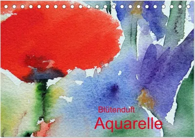 Produktbild von Blütenduft Aquarelle (Tischkalender 2025 DIN A5 quer), CALVENDO Monatskalender