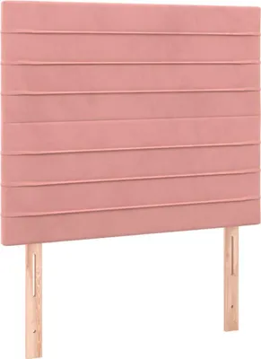 Produktbild von vidaXL Kopfteil Rosa 80x5x118/128 cm Samt