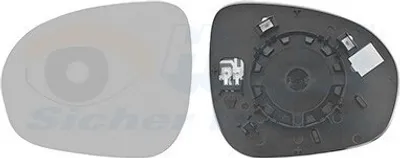 Produktbild von VAN WEZEL Spiegelglas Außenspiegel Links für FIAT 500X (334) Konvex Beheizbar 1704837