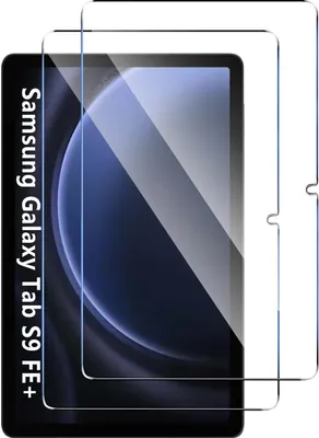 Produktbild von Schutzfolie Panzerglas für Samsung Galaxy Tab S9 FE+/FE Plus 12,4 Zoll,9H Härte Gehärtetes Glas Folie mit Einfache Installation, Kratzfest