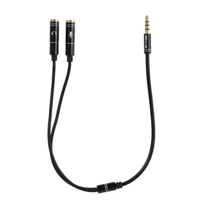 Produktbild von 3, 5mm Stereo Audio Stecker auf 2 Weibliche Headset Mic Y Splitter Aux Verlängerung Adapter Kabel für handys/ tablet/computer