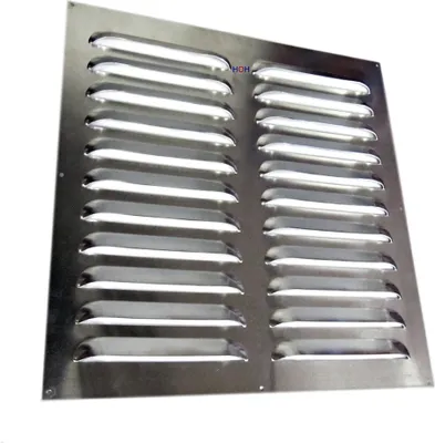 Produktbild von Lüftungsgitter LG 5050 GLA Lamellengitter Alu 500 x 500 mm Zuluft Abluftgitter
