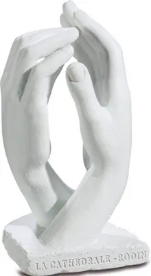 Produktbild von Die Kathedrale 12cm weiß nach Auguste Rodin