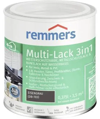 Produktbild von Remmers Multi-Lack 3in1 eisengrau 375 ml