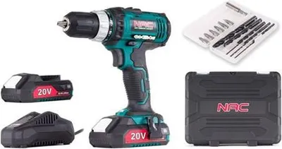 Obrázok produktu pre Aku vŕtačka NAC CDB2-LI-20V 2x2Ah