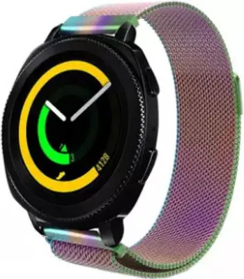 Produktbild von Strap-it Samsung Gear Sport Milanese Armband (Regenbogen)