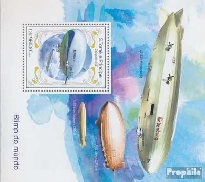 Produktbild von Briefmarken Sao Tome e Principe 2014 Mi Block 984 (kompl. Ausgabe) postfrisch Zeppeline