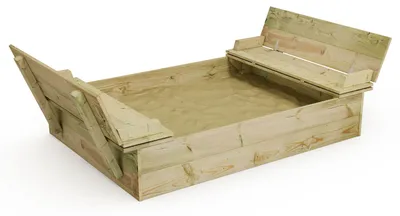 Zdjęcie produktu dla Piaskownica WICKEY Flippey 110 x 165 cm Ogród Piaskownica dla dzieci Plac zabaw