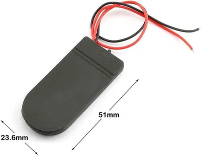 - Knopfzellenhalter CR2032 - Batteriehalter - Kunststoff und Metall - Horizontal und vertikal - 40 Stück - Geeignet für