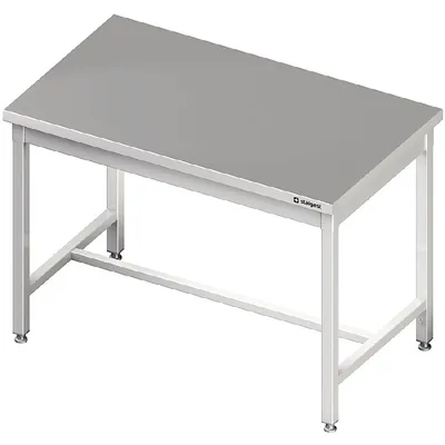 Productafbeelding van Werkbank met centraal ondersteuningsprofiel, 900x800x850 mm, zonder opstaande rand, gelast