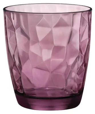 Zdjęcie produktu dla Szklanka na wodę Bormioli Diamond fioletowa 390 ml