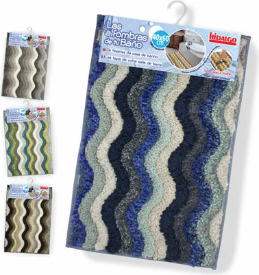 Produktbild von Antirutsch-Badewannenteppich Zickzack, Verschiedene Modelle, Passende Farben, 40 x 60 cm